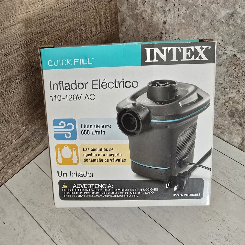 Intex Quick Fill 110-120V AC Electric Pump  Inflates & Deflates (No Manual)